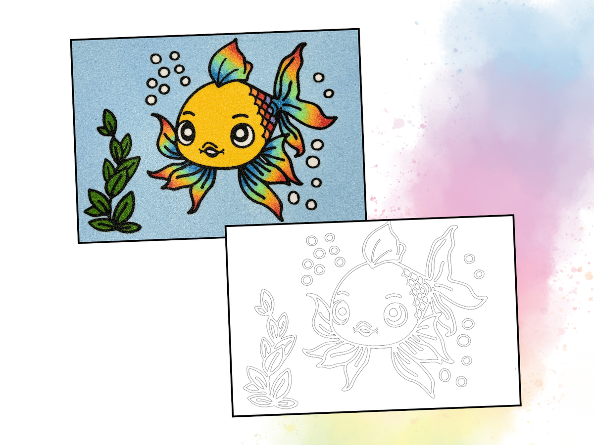 Sandbild Fisch