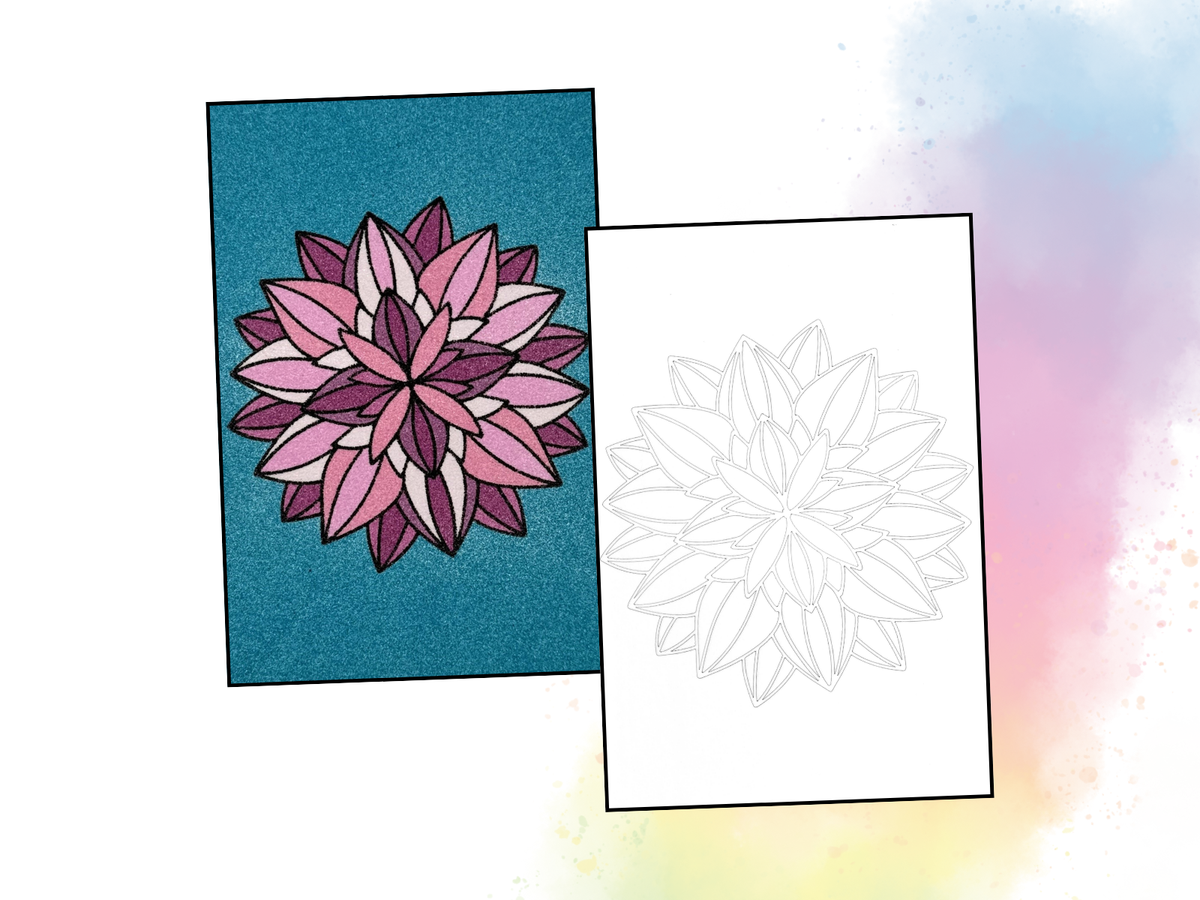 Sandbild Blume