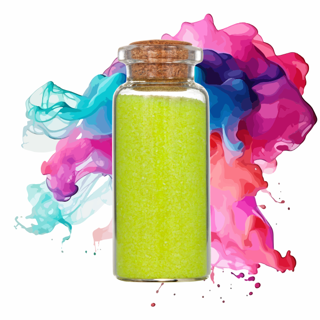 Sandfarbe Neon Gelb