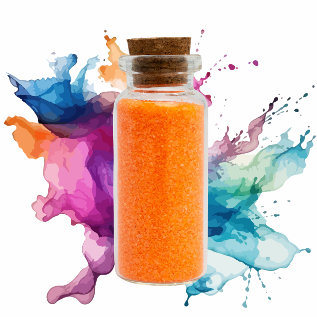 Sandfarbe Neon Orange
