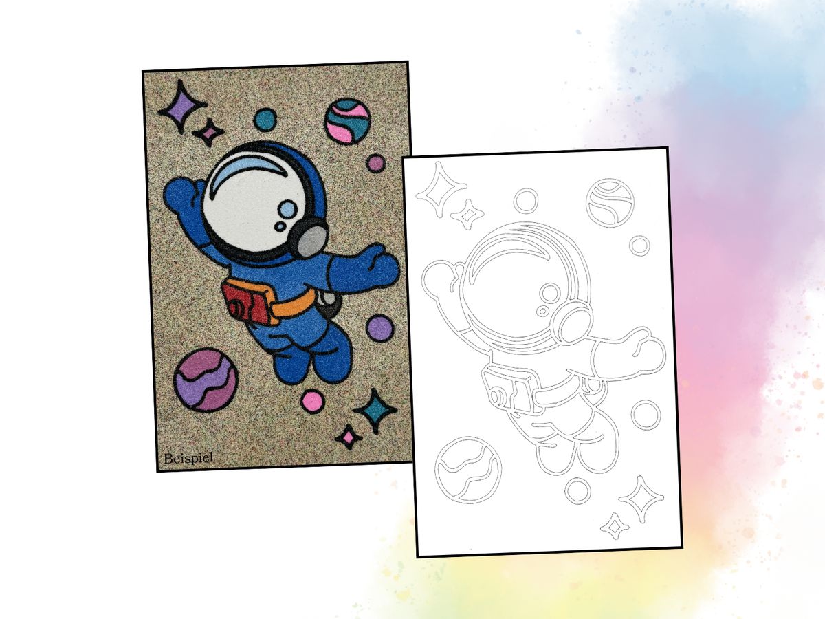 Sandbild Astronaut