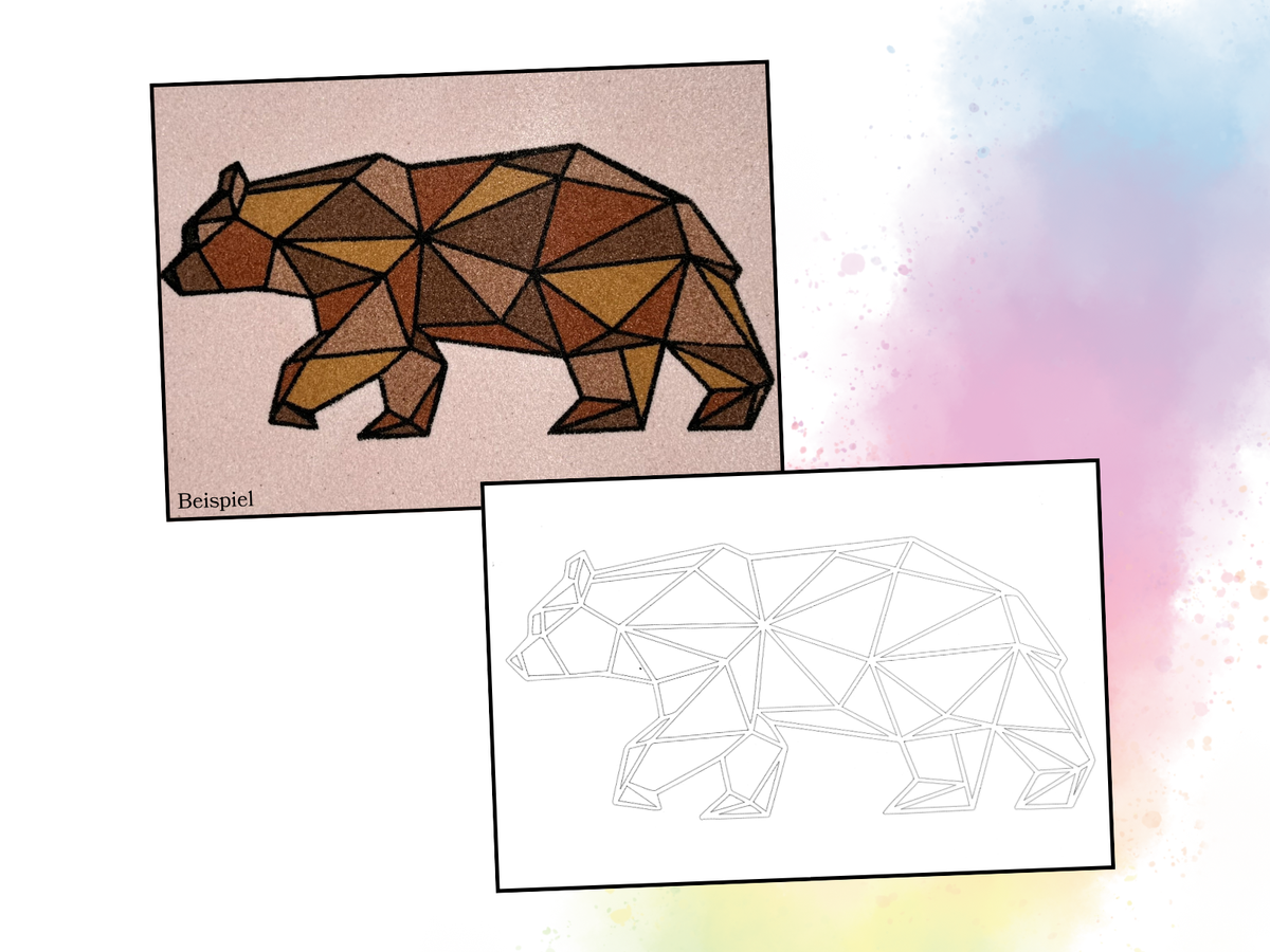 Sandbild Bär
