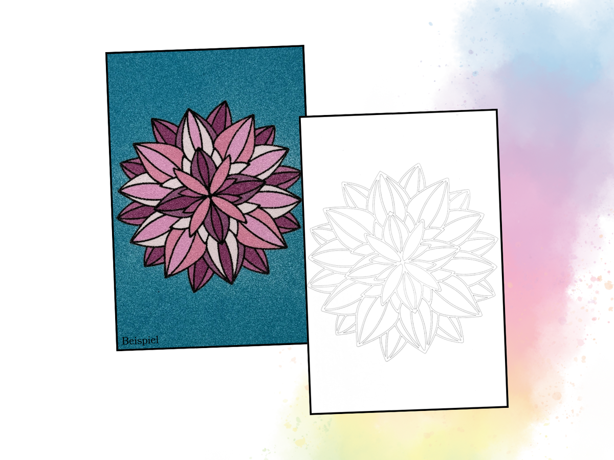 Sandbild Blume