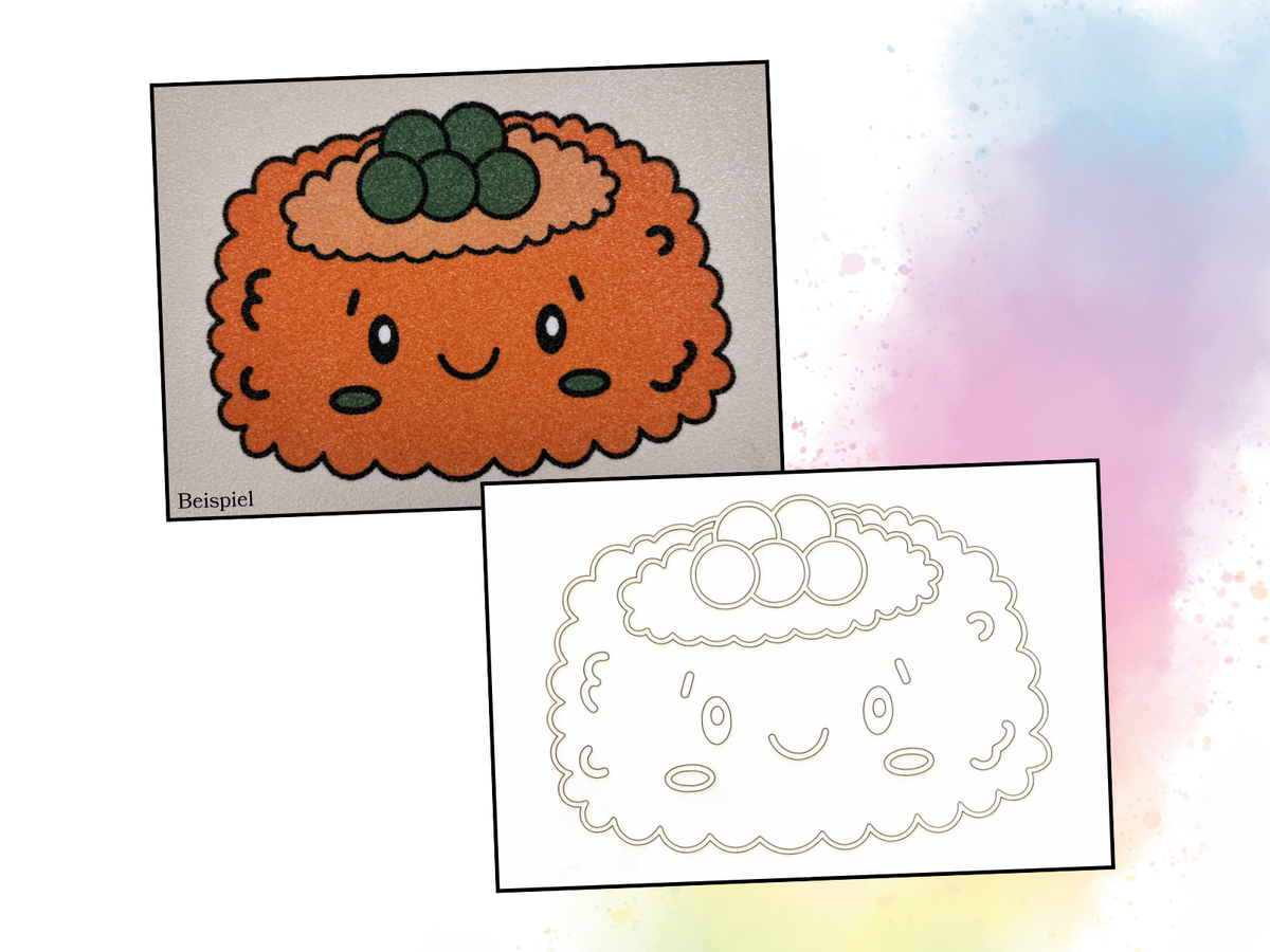 Sandbild Cute Sushi