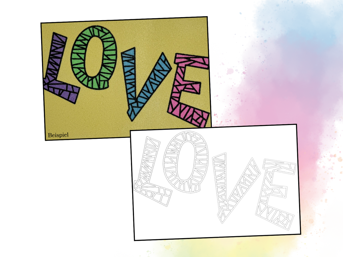 Sandbild Love