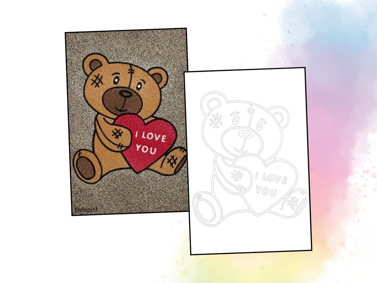 Sandbild Teddy