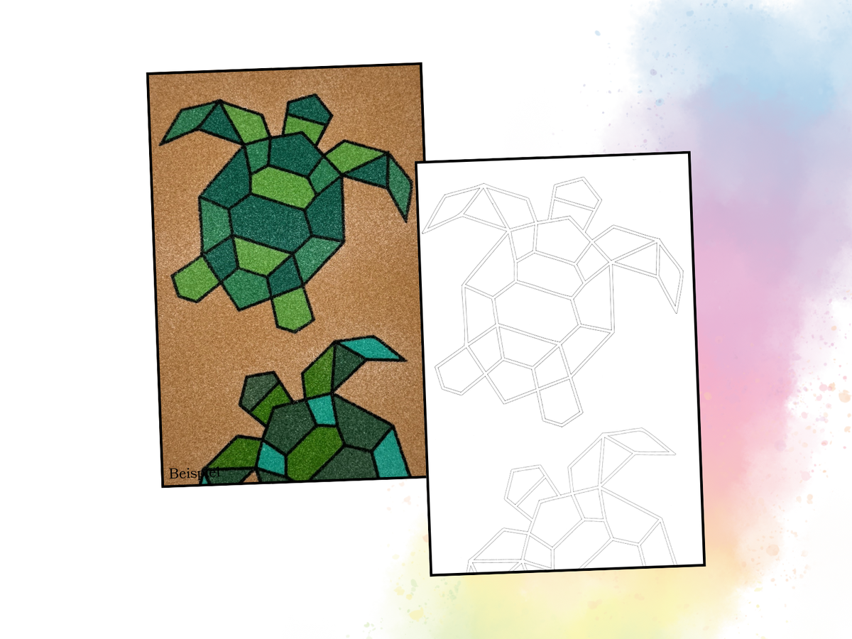 Sandbild Turtles