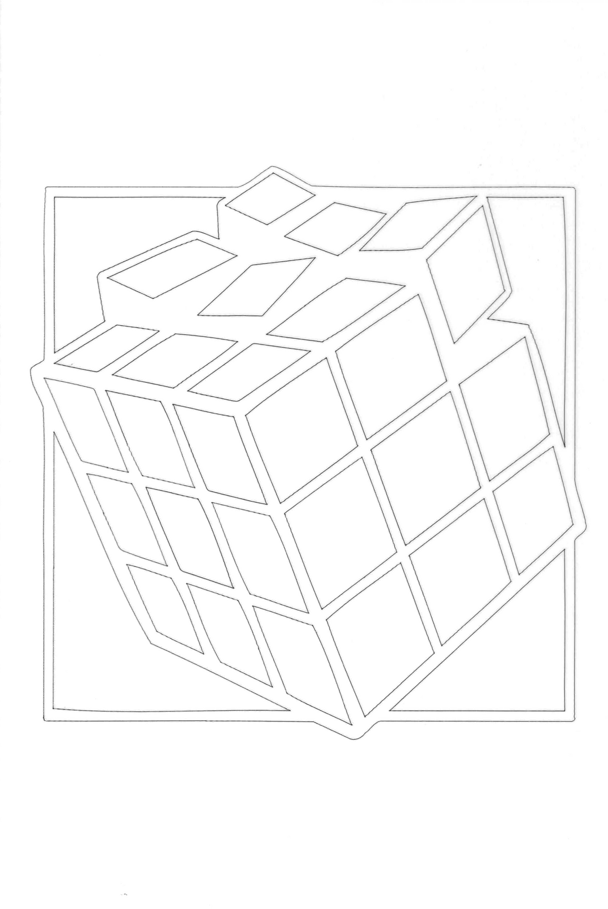 Sandbild Rubik