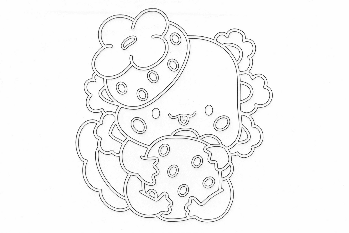 Sandbild Axolotl Keks