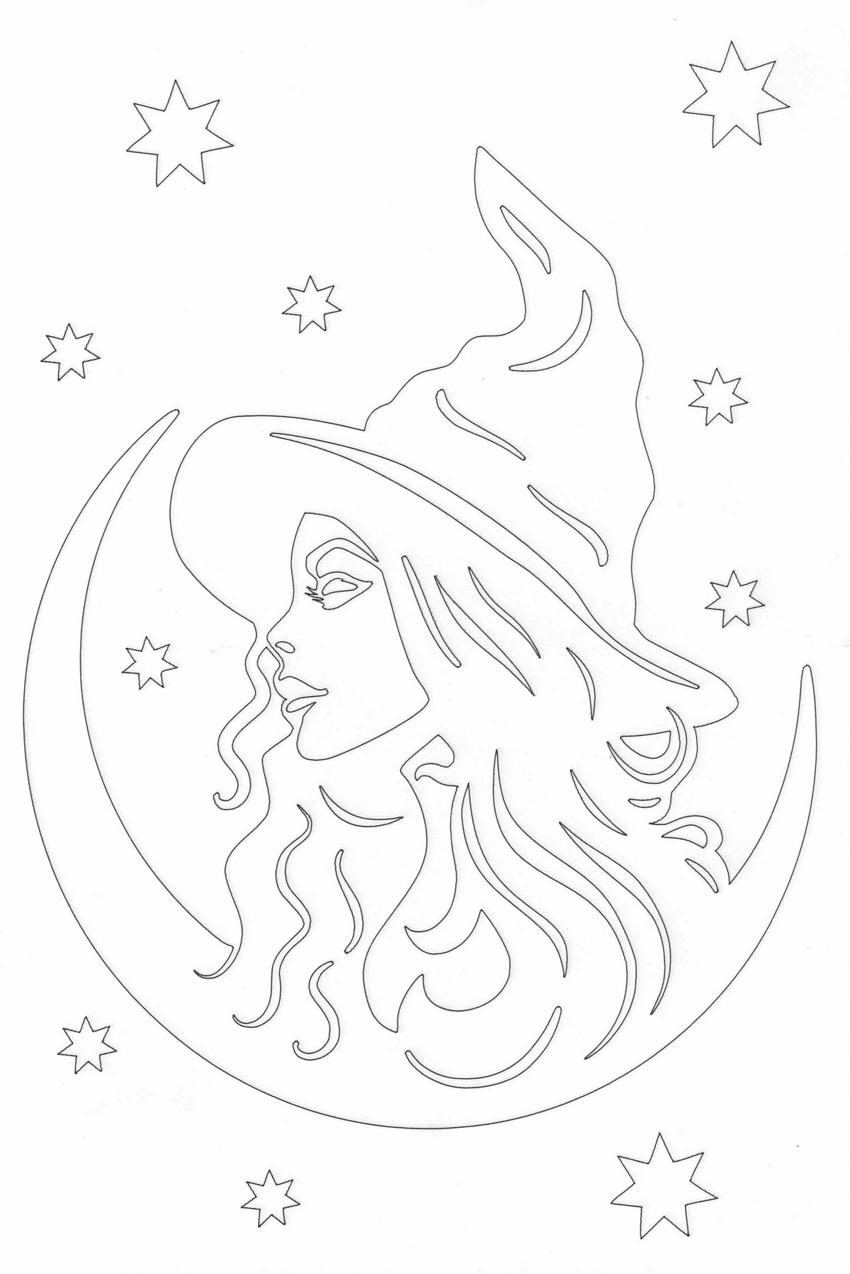 Sandbild Witch