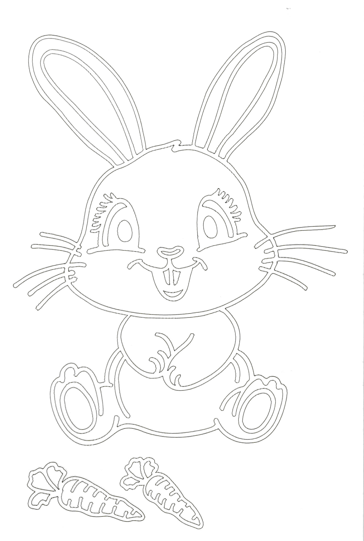 Sandbild Hase