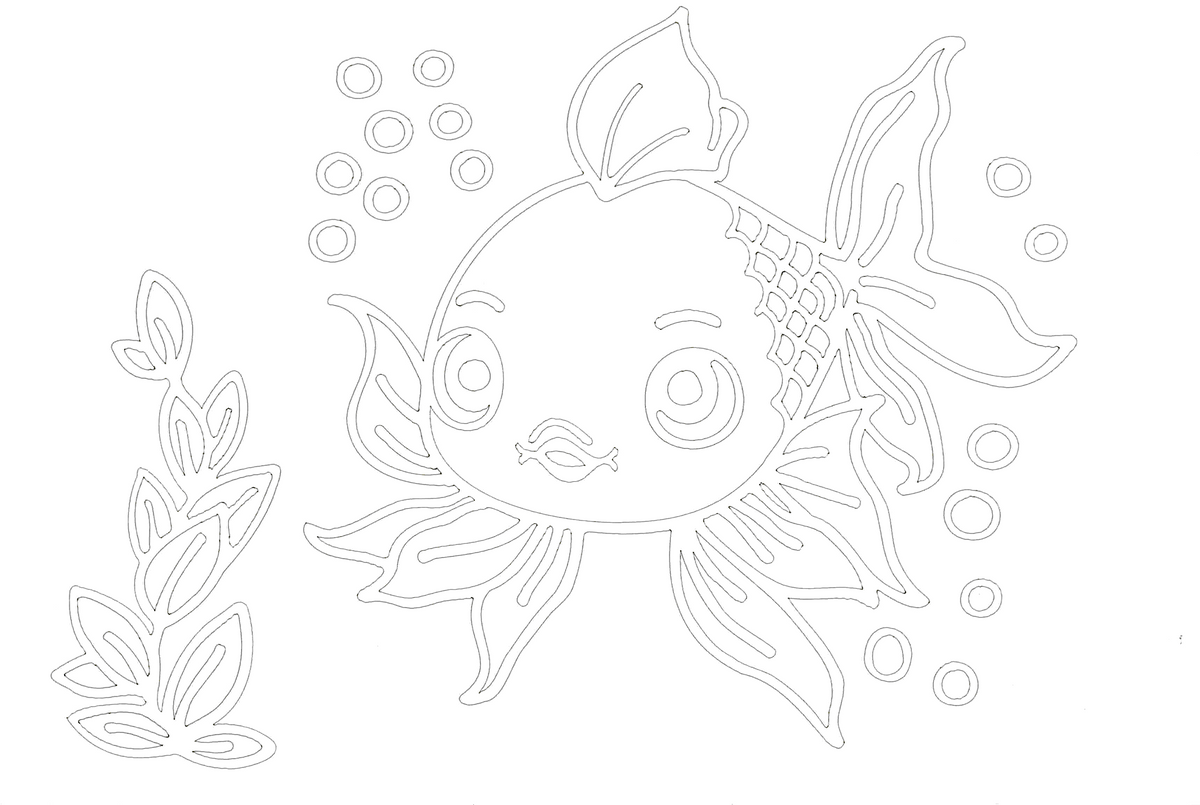 Sandbild Fisch