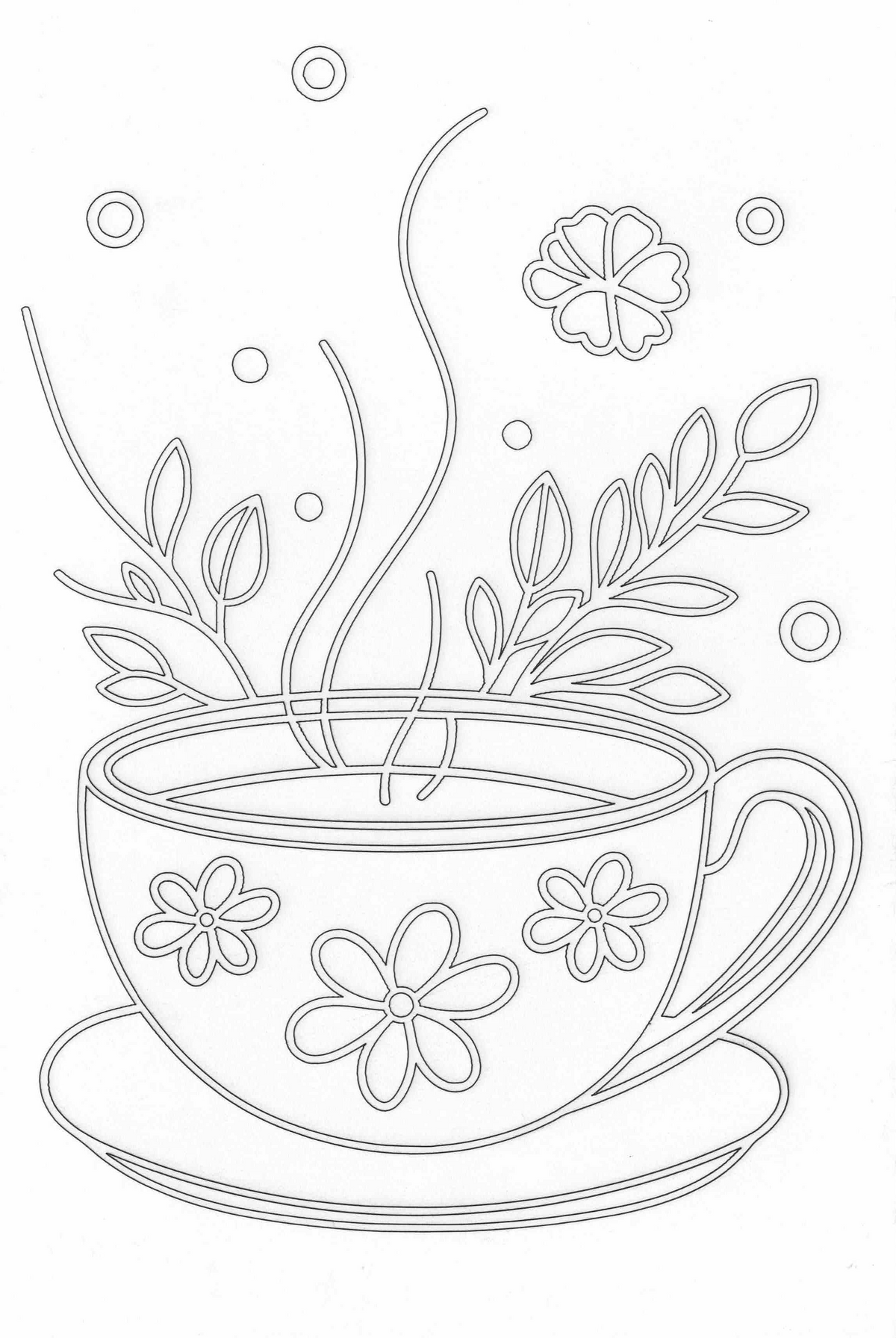Sandbild Teetasse