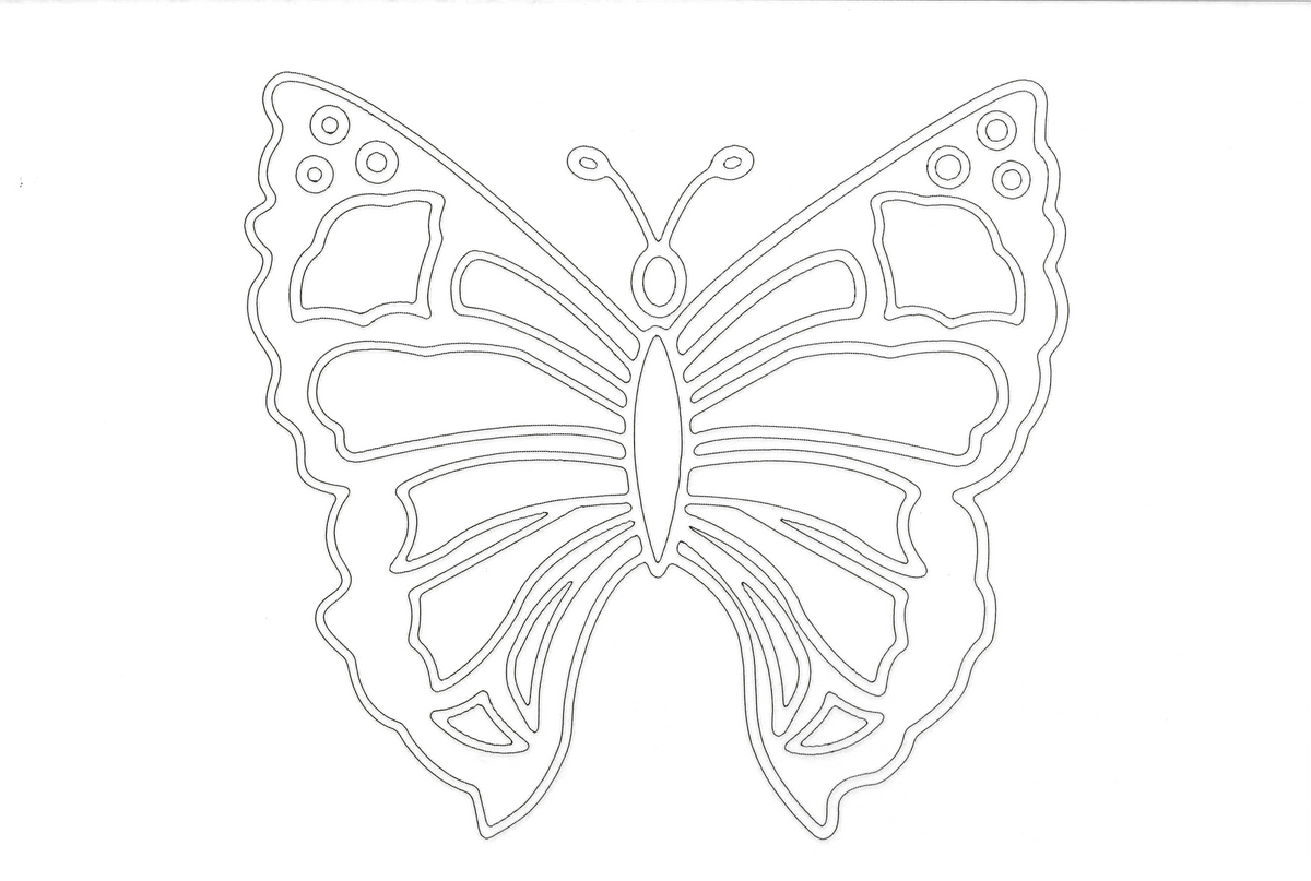 Sandbild Schmetterling