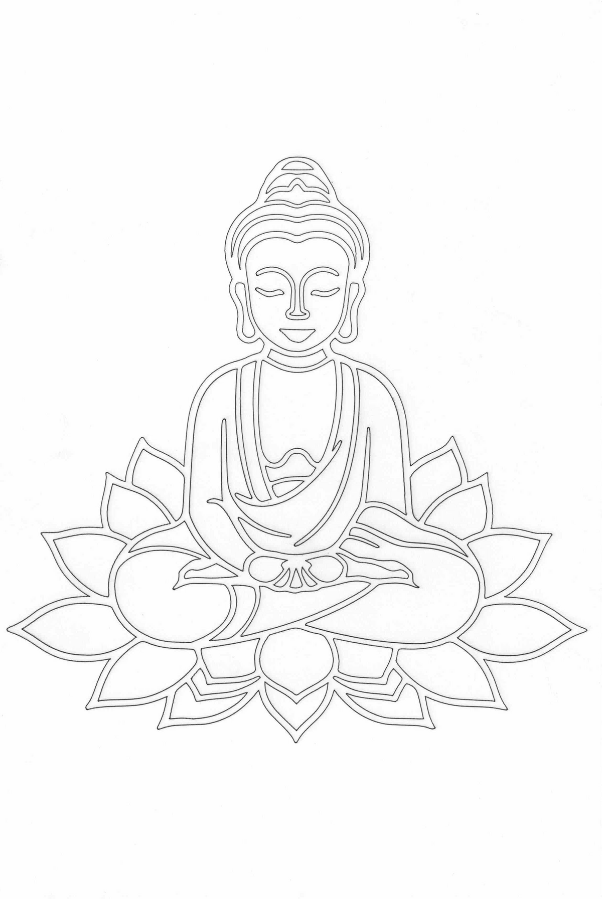 Sandbild Buddah