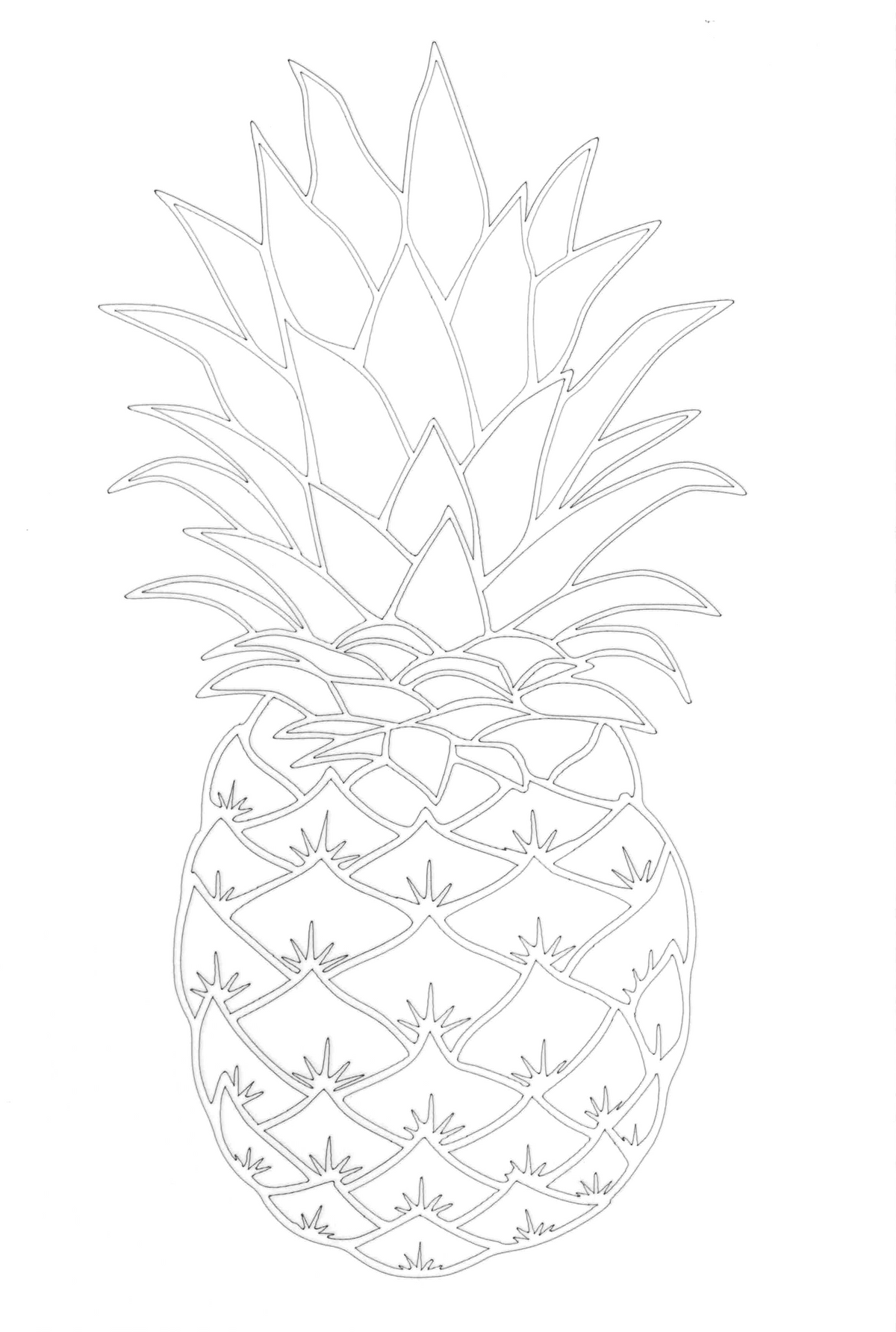 Sandbild Ananas