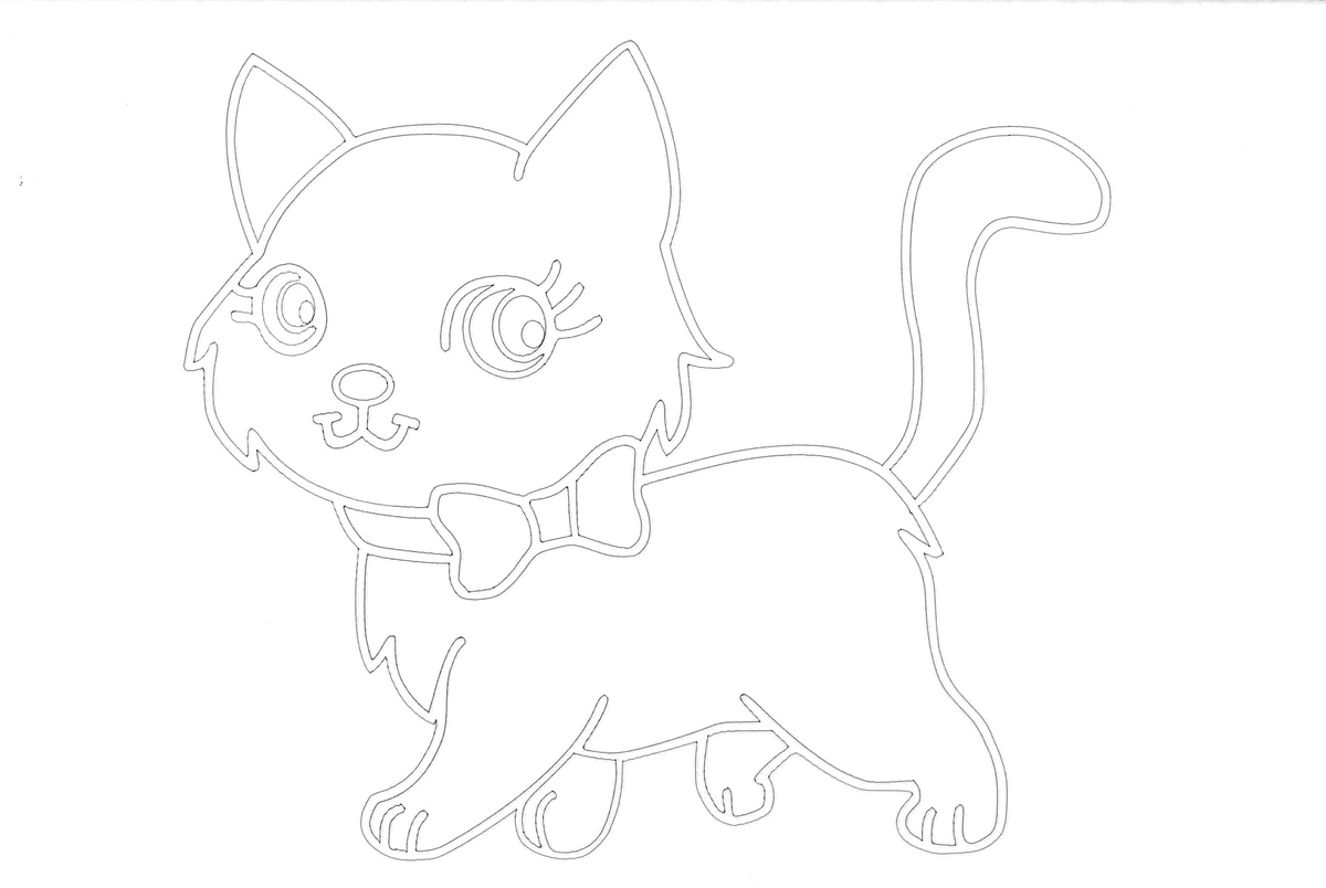 Sandbild Kitty