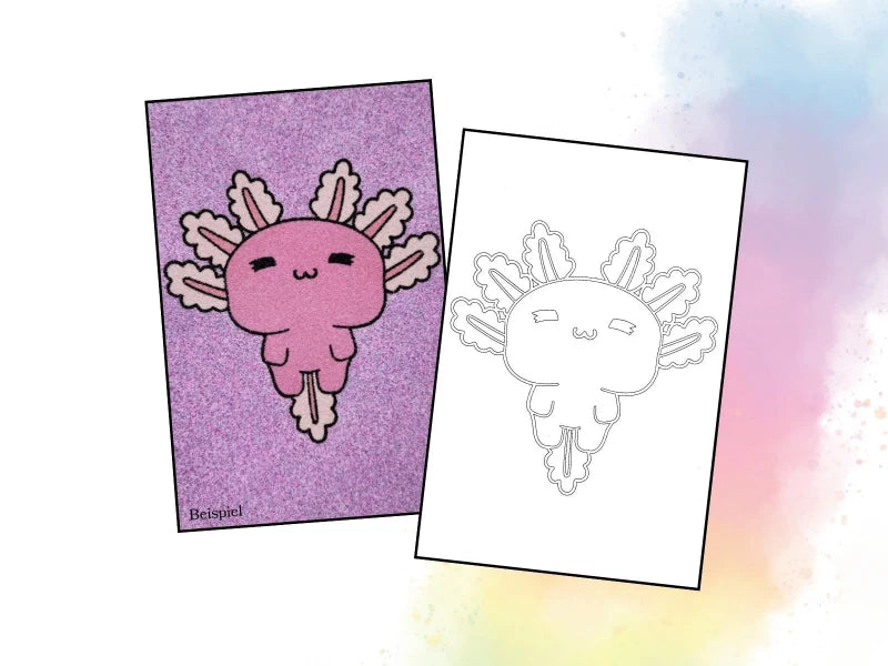 Schwimmender Axolotl