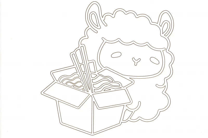 Schaf und Nudelbox