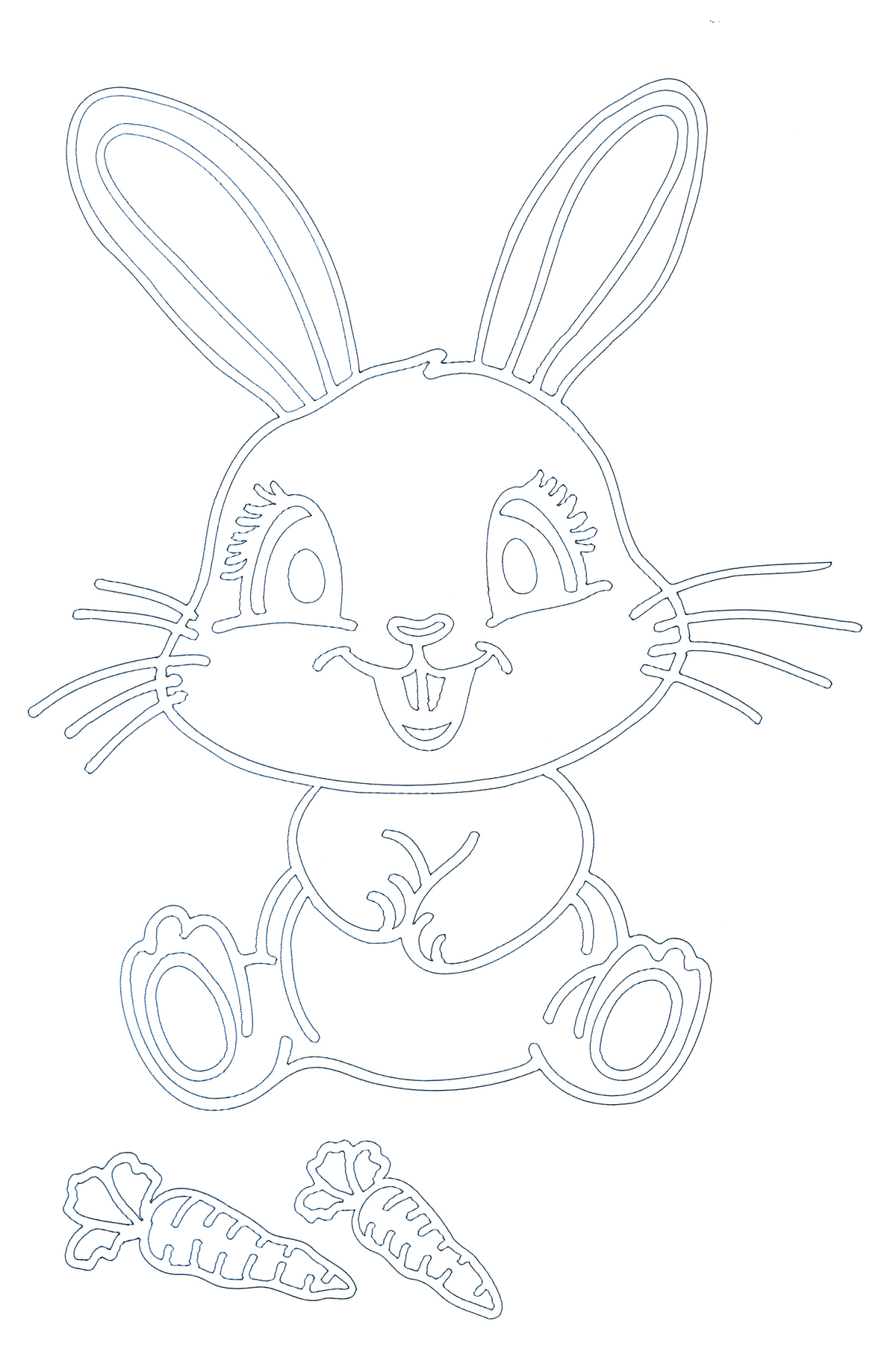 Sandbild Hase
