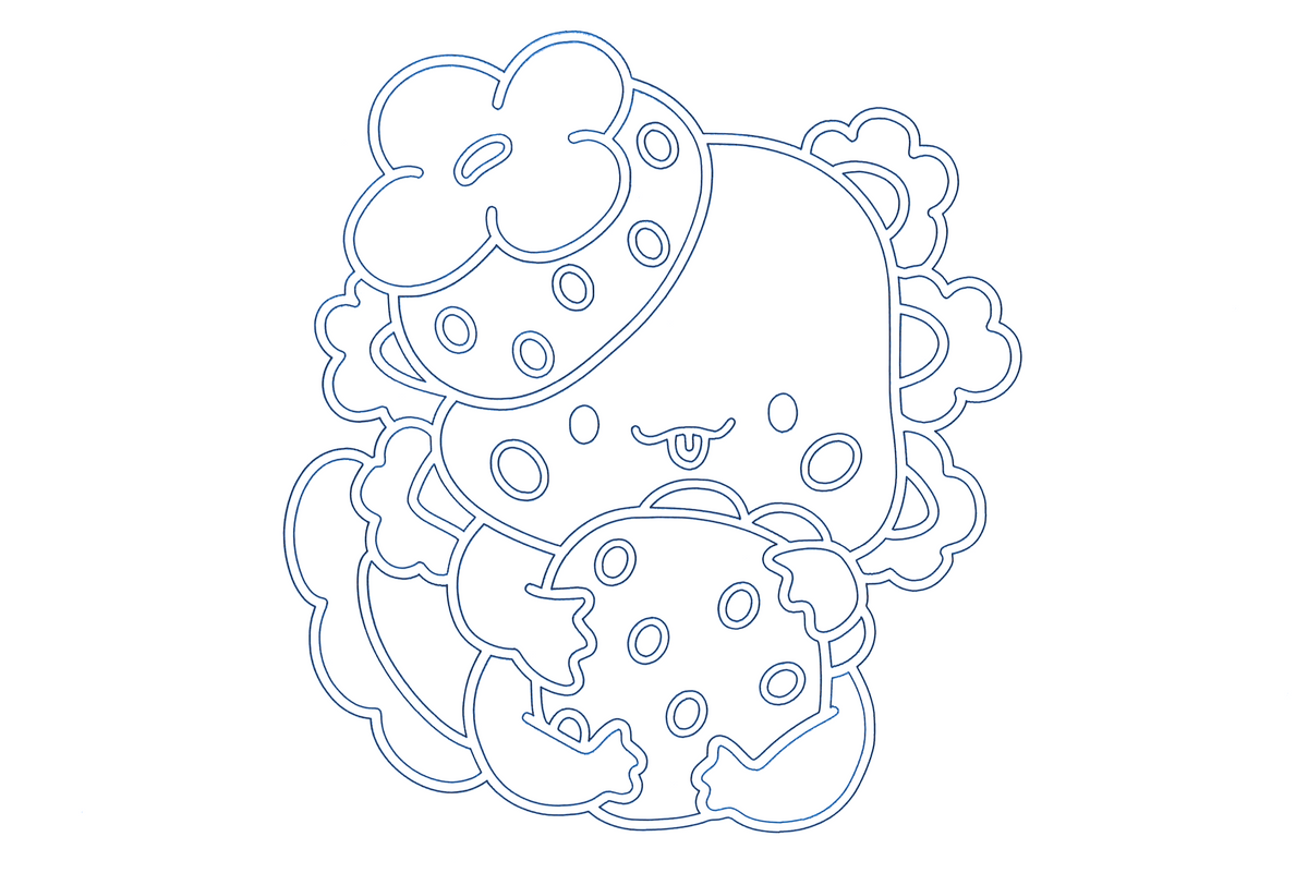 Sandbild Axolotl Keks