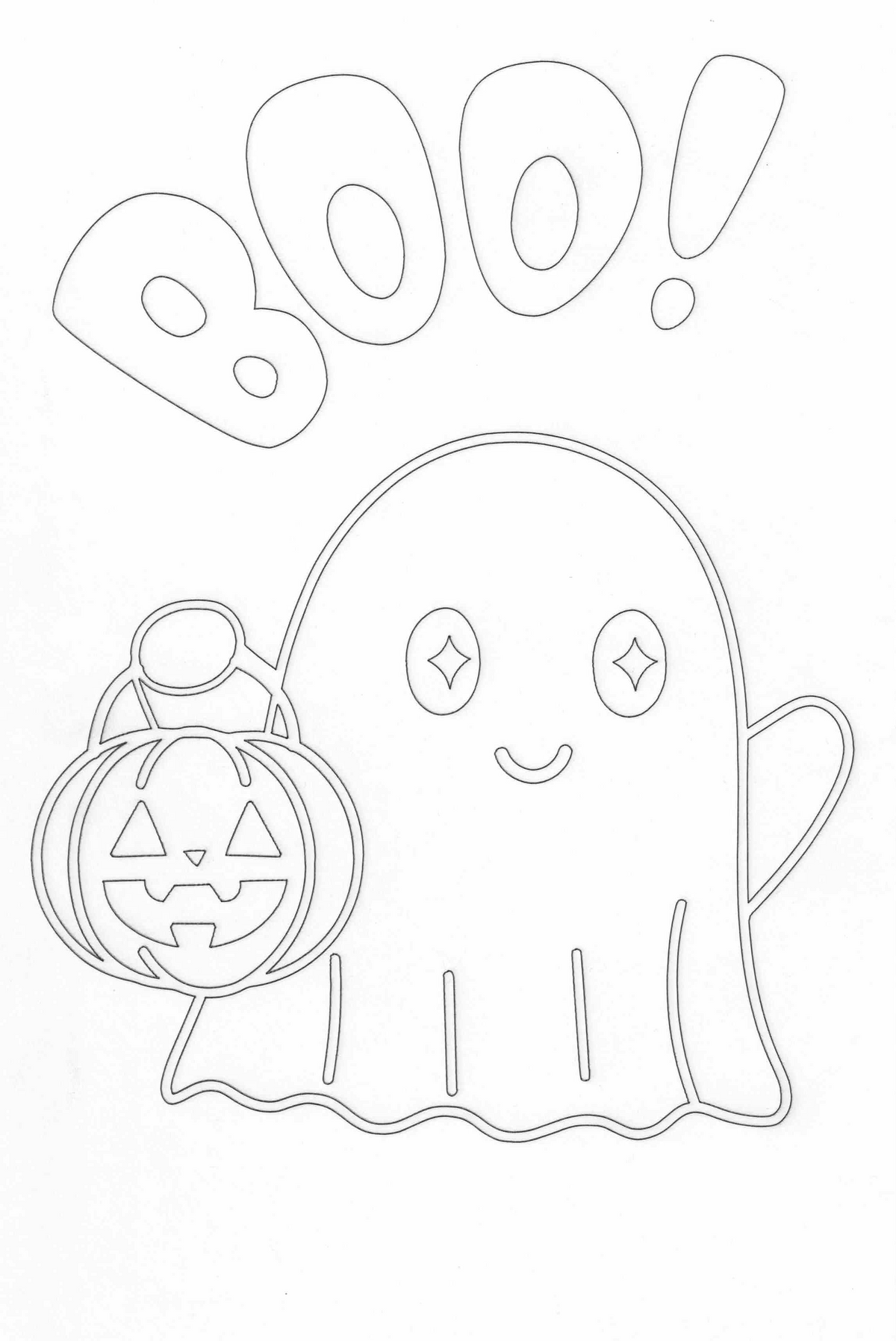 Sandbild BOO!