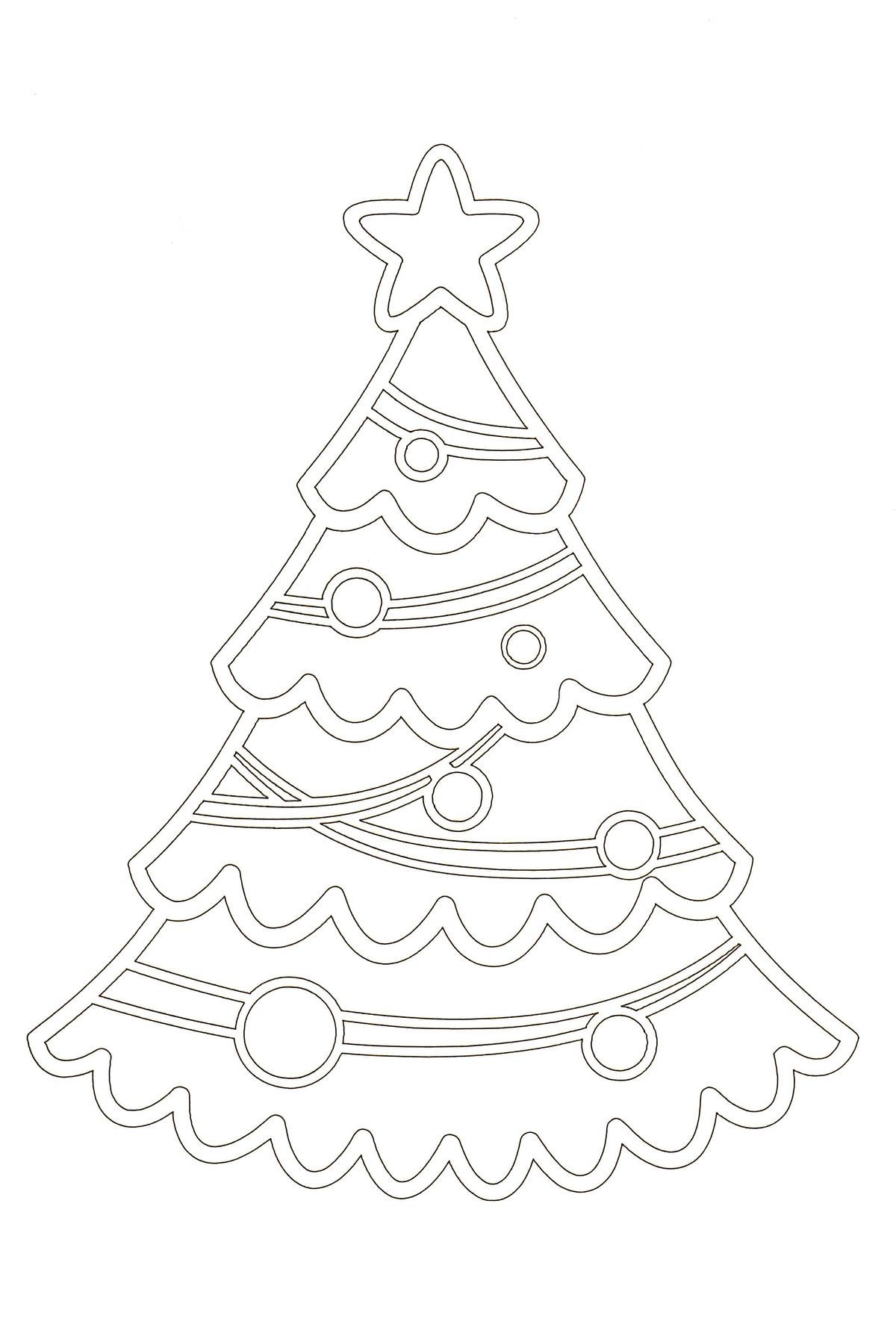 Sandbild Weihnachtsbaum