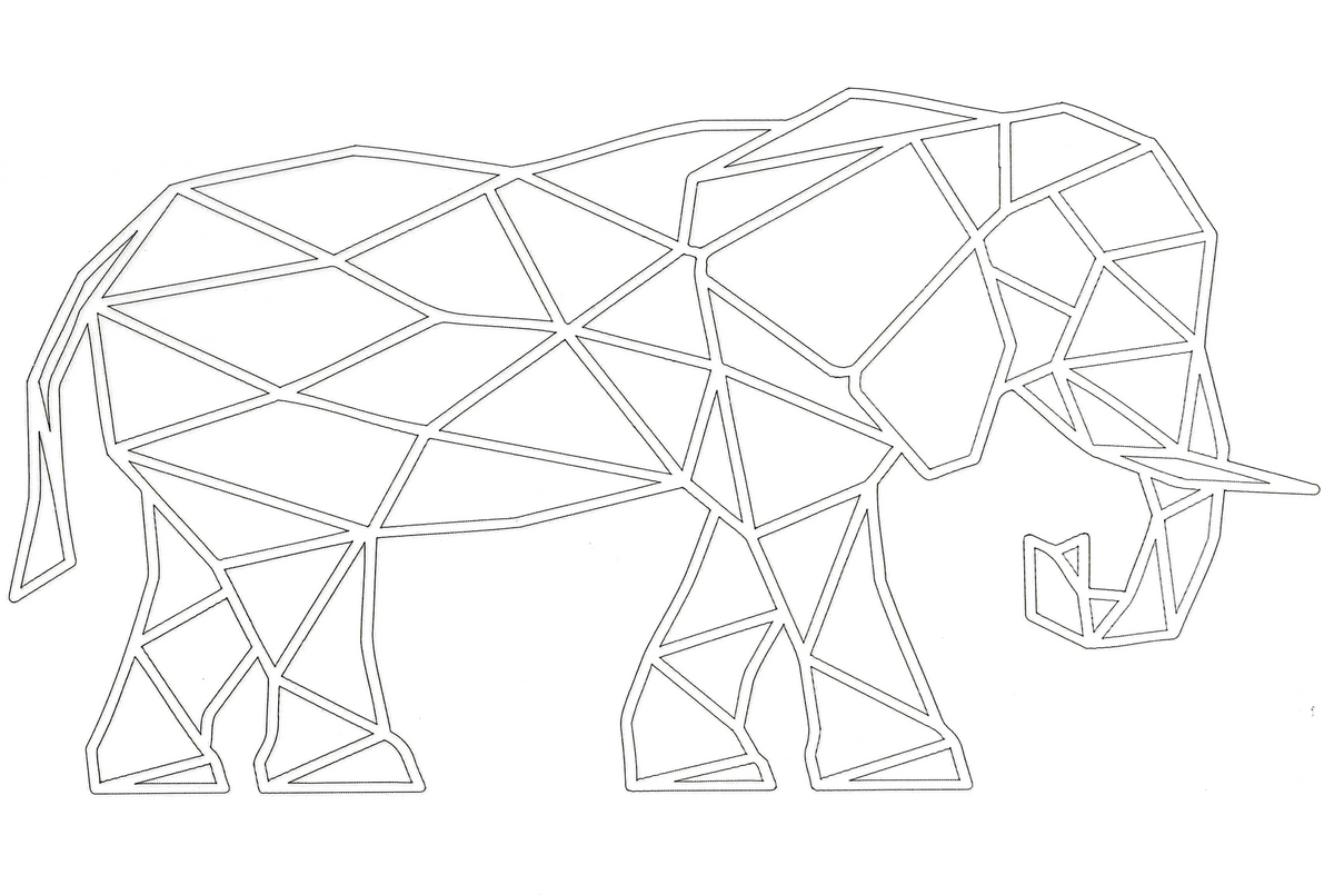 Sandbild Elefant