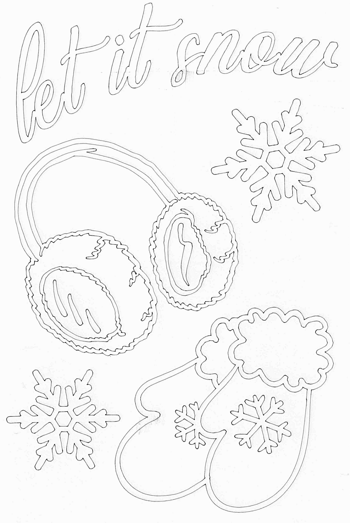 Sandbild Let it snow