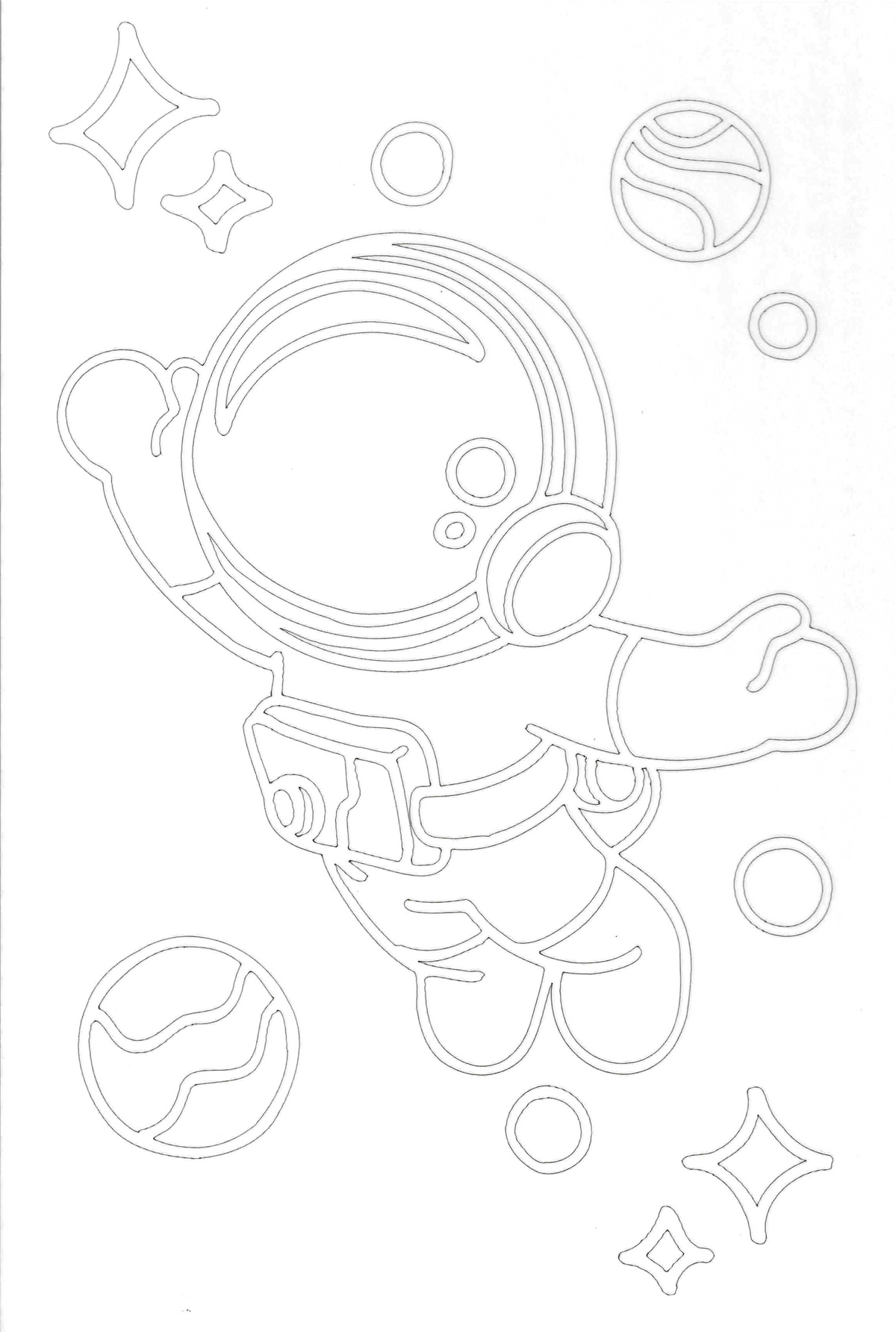 Sandbild Astronaut
