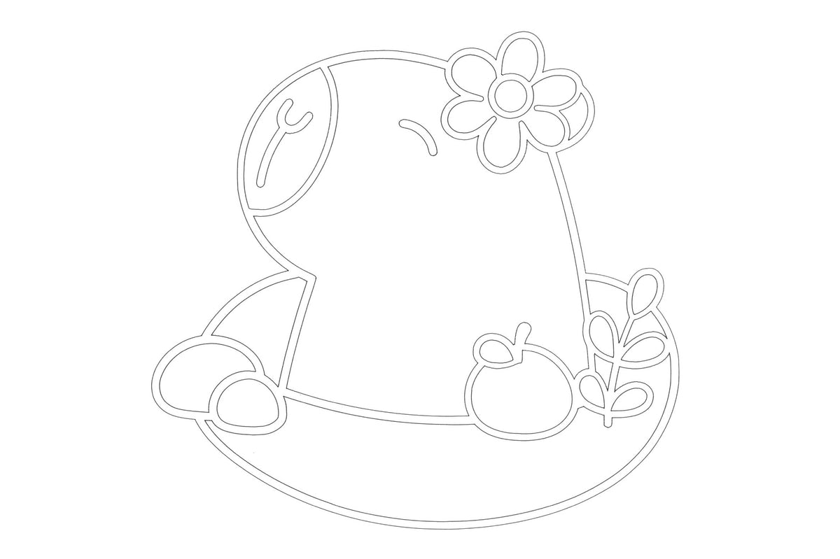Sandbild Capybara Schwimmring
