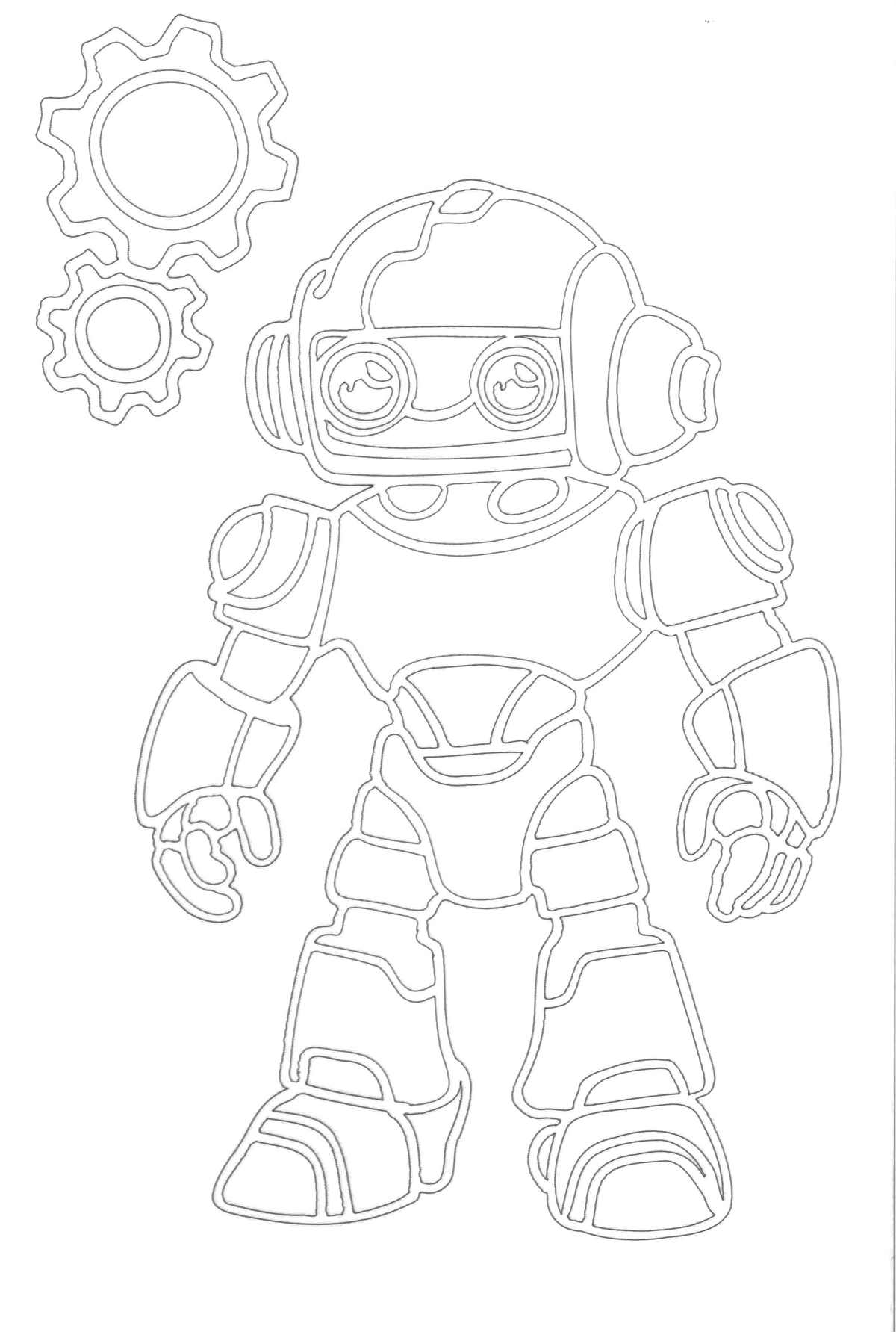 Sandbild Roboter