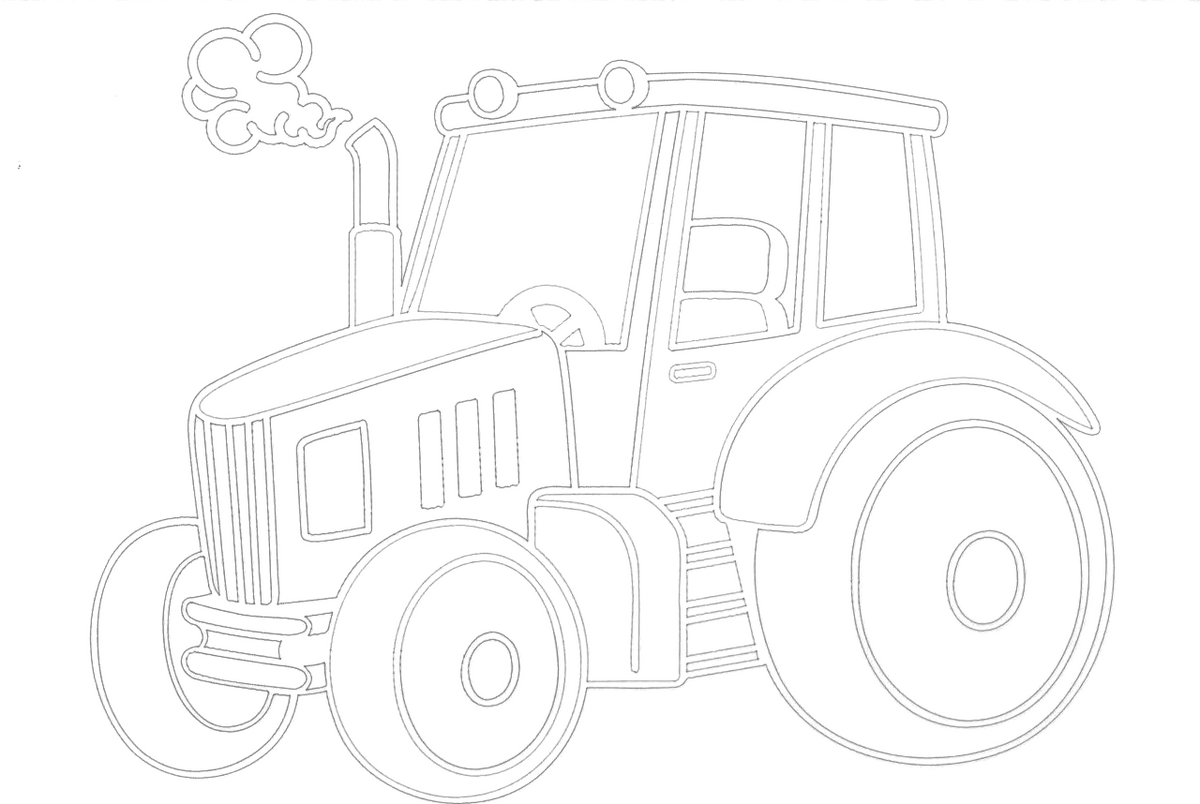 Sandbild Traktor