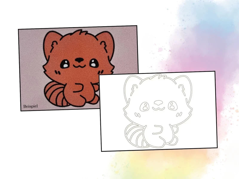 Rotes Panda Baby