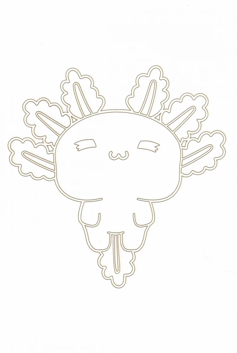 Schwimmender Axolotl