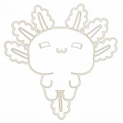 Schwimmender Axolotl