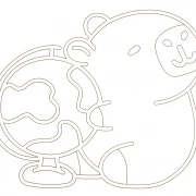 Capybara Weltkugel