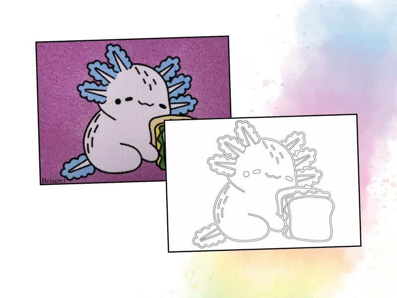 Hungriger Axolotl