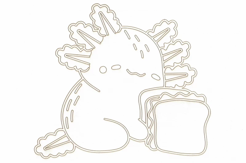 Hungriger Axolotl