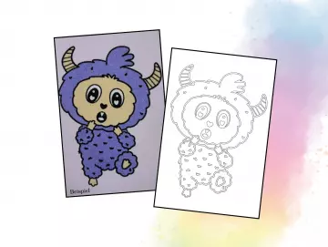 Monster mit Hörnern