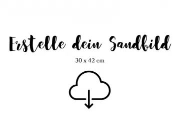 Personalisiertes Sandbild 30x42 cm