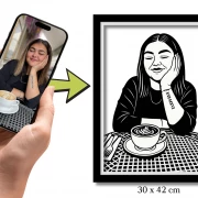 Personalisiertes Sandbild 30x42 cm