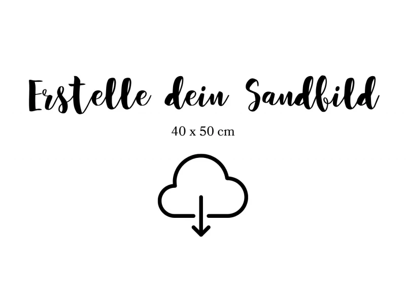 Personalisiertes Sandbild 40x50 cm